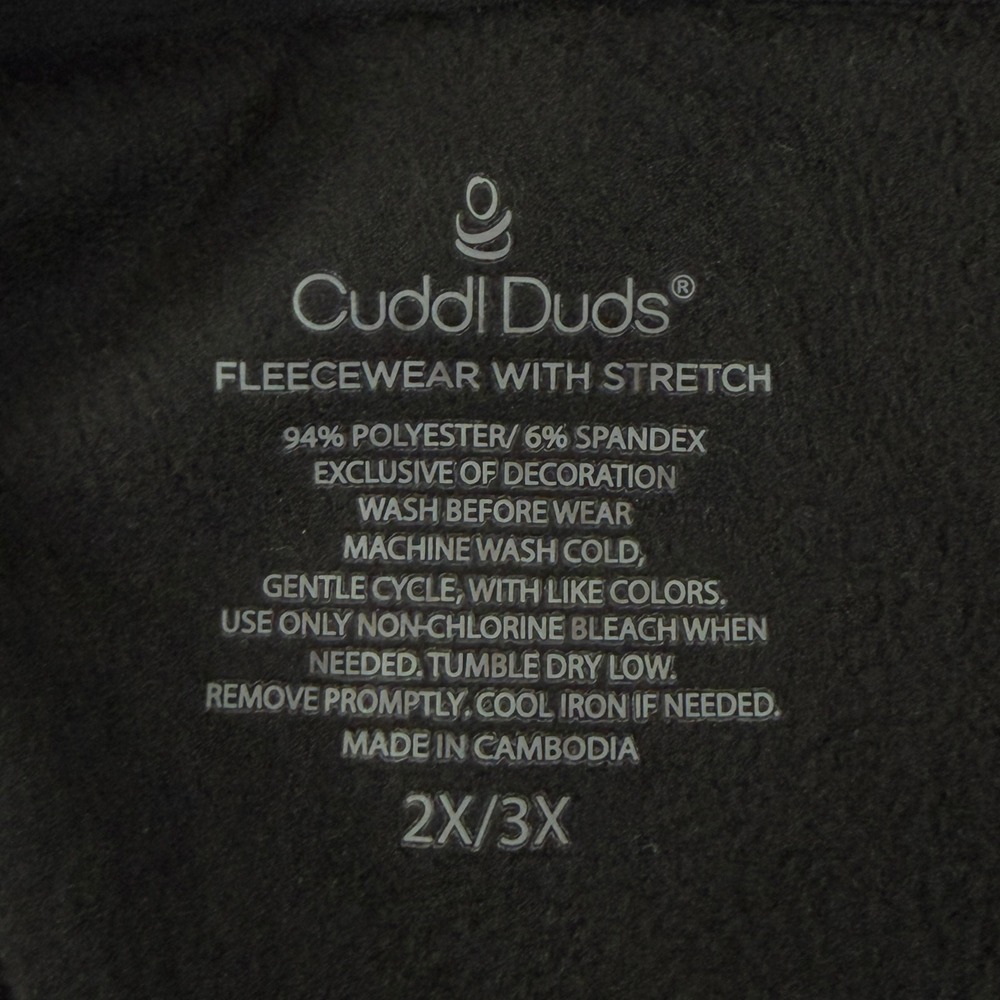 CuddlDuds Fleecewear Shawl Collar Cardi Wrap Cowl Neck Pockets 2X/3X Black - Picture 3 of 8